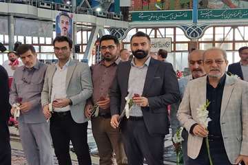 گرامیداشت هفته پدافند غیرعامل در گلزار شهدای رشت